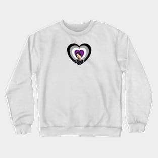 Yoongi supporting asexuals with kissy face Crewneck Sweatshirt